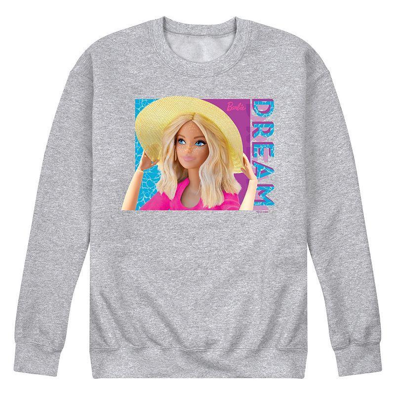 Mens Barbie Dream Summer Fleece Sweatshirt Med Grey Product Image