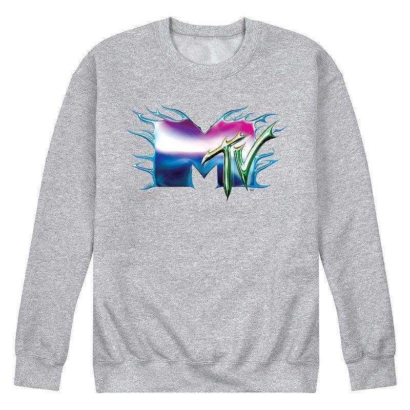 Mens MTV Liquid Metal Logo Fleece Sweatshirt Product Image