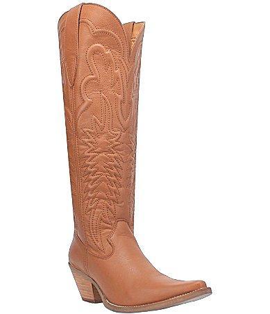 Dingo Raisin Kane Embossed Leather Tall Western Boots Product Image