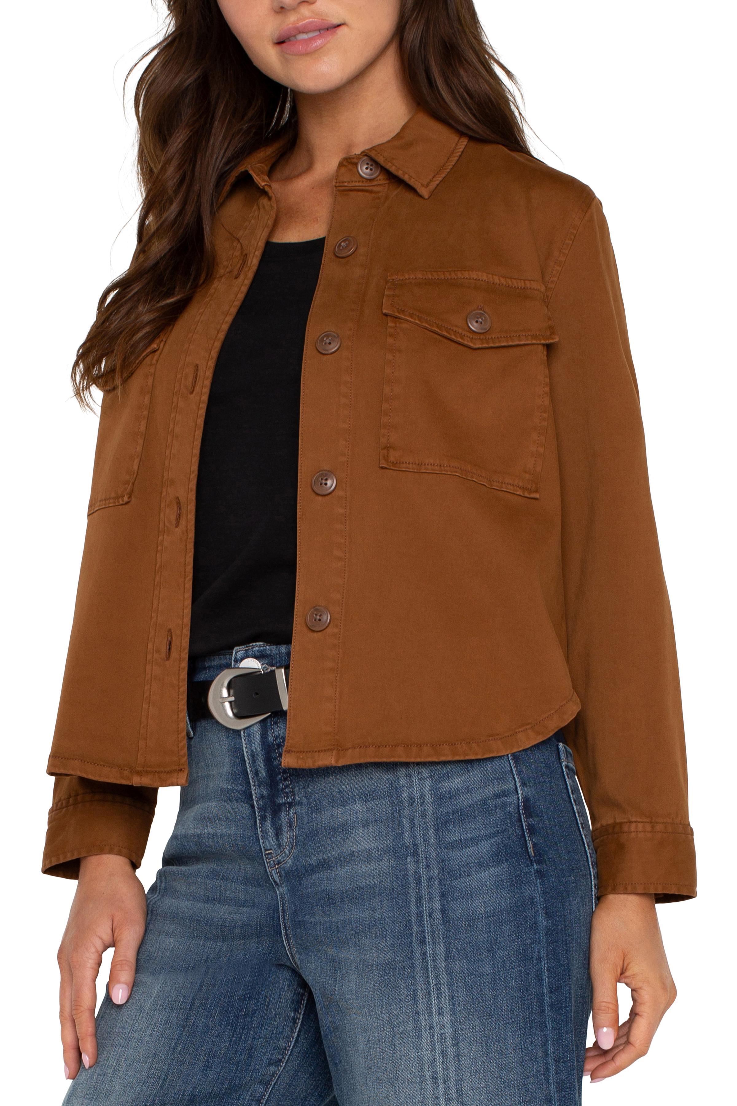 Cropped Shirt Jacket Product Image