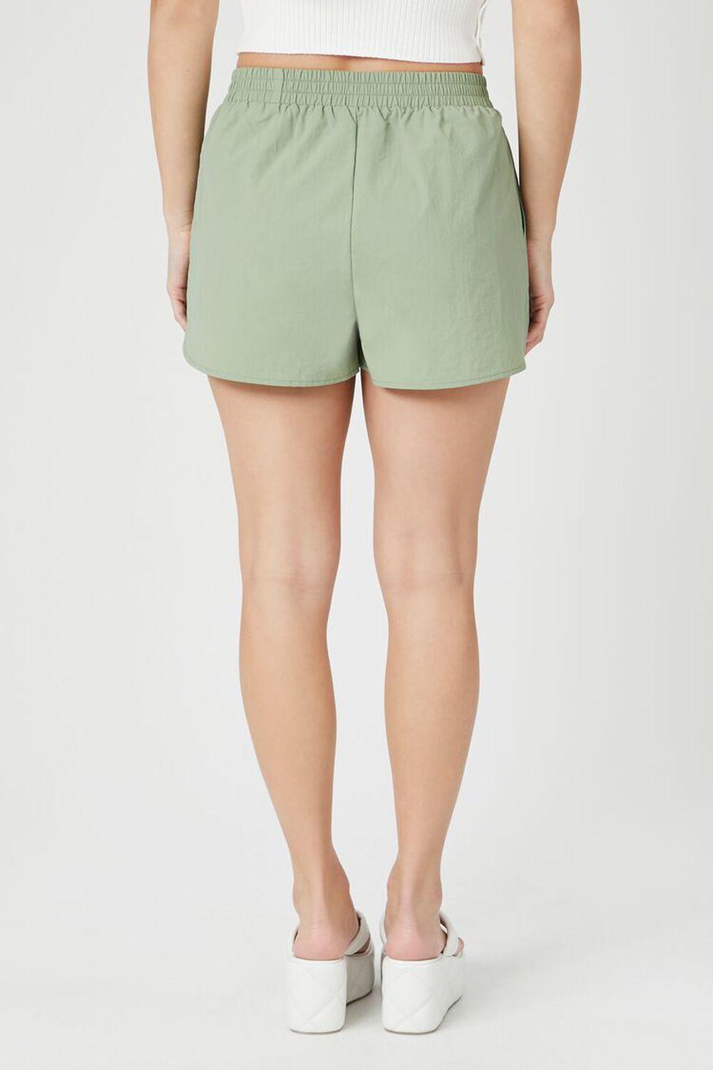 Button-Front Dolphin-Hem Shorts | Forever 21 Product Image