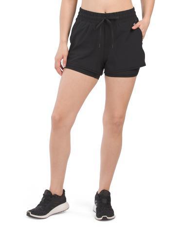 Candence 2 Woven Running Shorts for Women | Polyester/Spandex Product Image