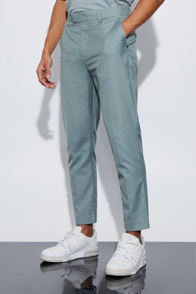 Tapered Fit Tailored Pants | boohooMAN USA Product Image