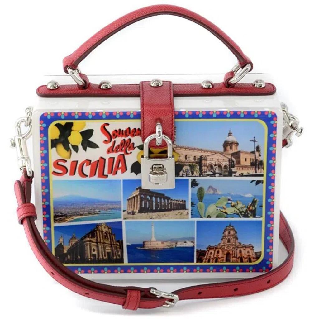 Multicolor Plastica Handbag In White Product Image