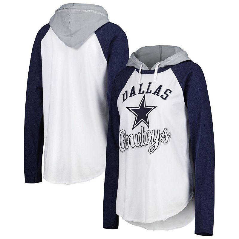 Womens G-III 4Her by Carl Banks Dallas Cowboys MVP Raglan Hoodie Long Sleeve T-Shirt Product Image