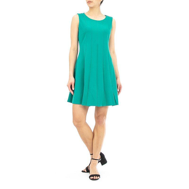 Womens Nina Leonard Pleated Sheath Dress Product Image