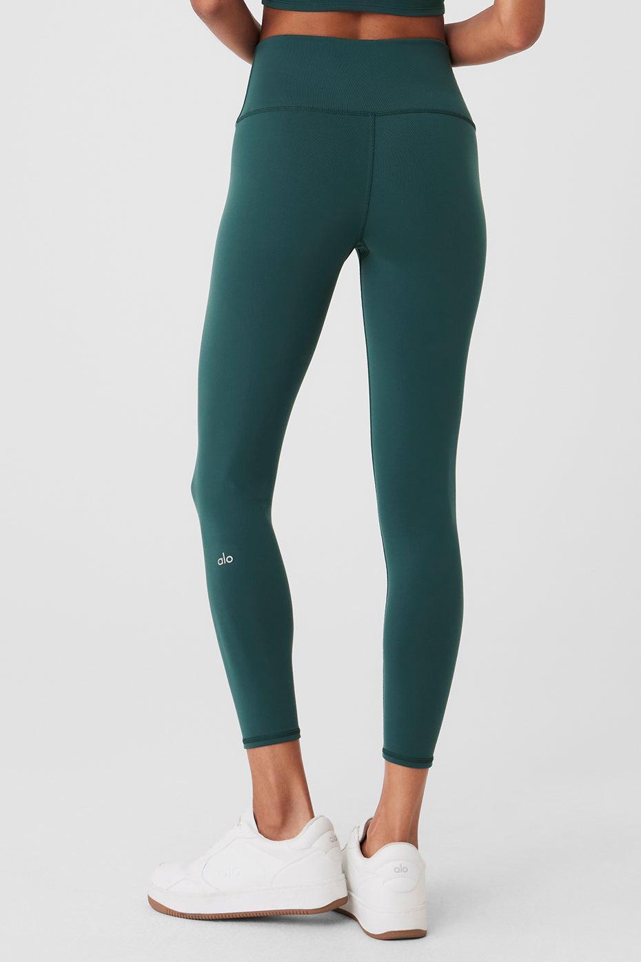 7/8 High-Waist Airbrush Legging - Midnight Green Product Image