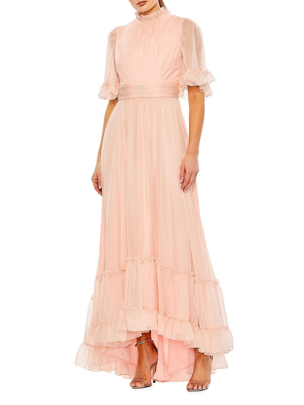 Womens Evening Chiffon High-Low Gown Product Image