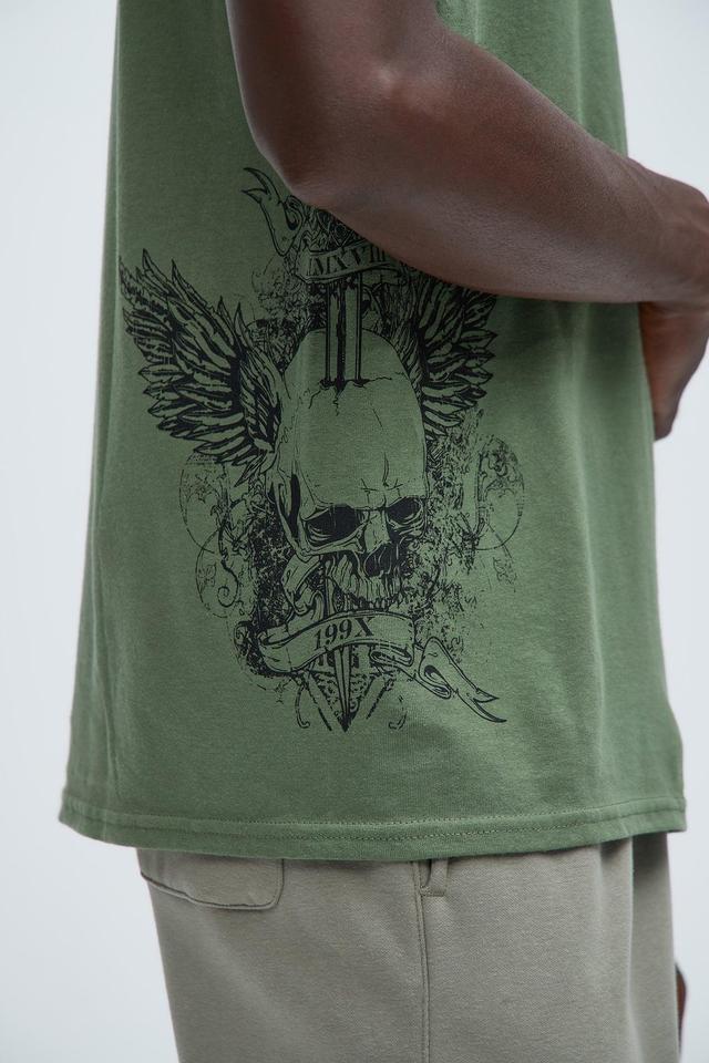 MMXVII Skull Short Sleeve Tee - Sage Product Image