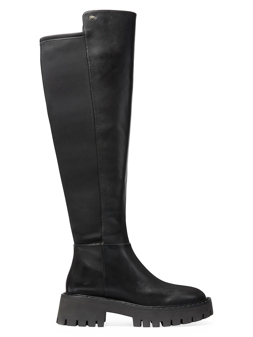 Womens Asher 50MM Leather Knee-High Boots Product Image