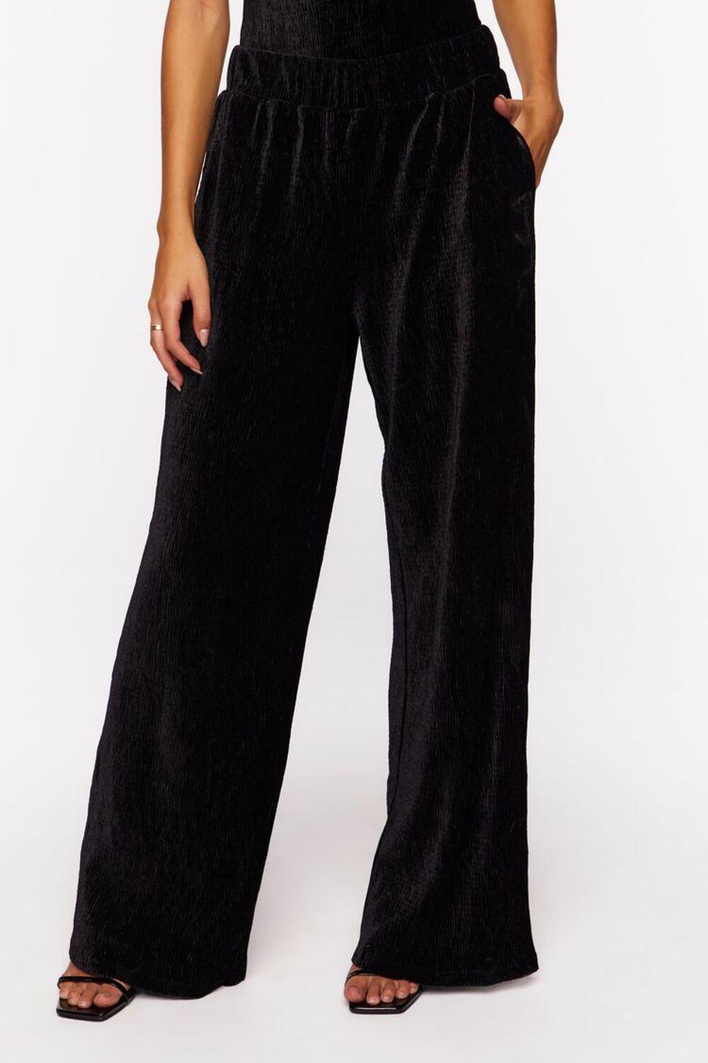 Velvet Wide-Leg Pants | Forever 21 Product Image