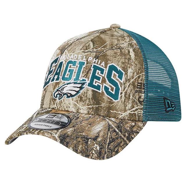 Mens New Era Realtree Camo Philadelphia Eagles Active Camo 9FORTY A-Frame Adjustable Hat Product Image