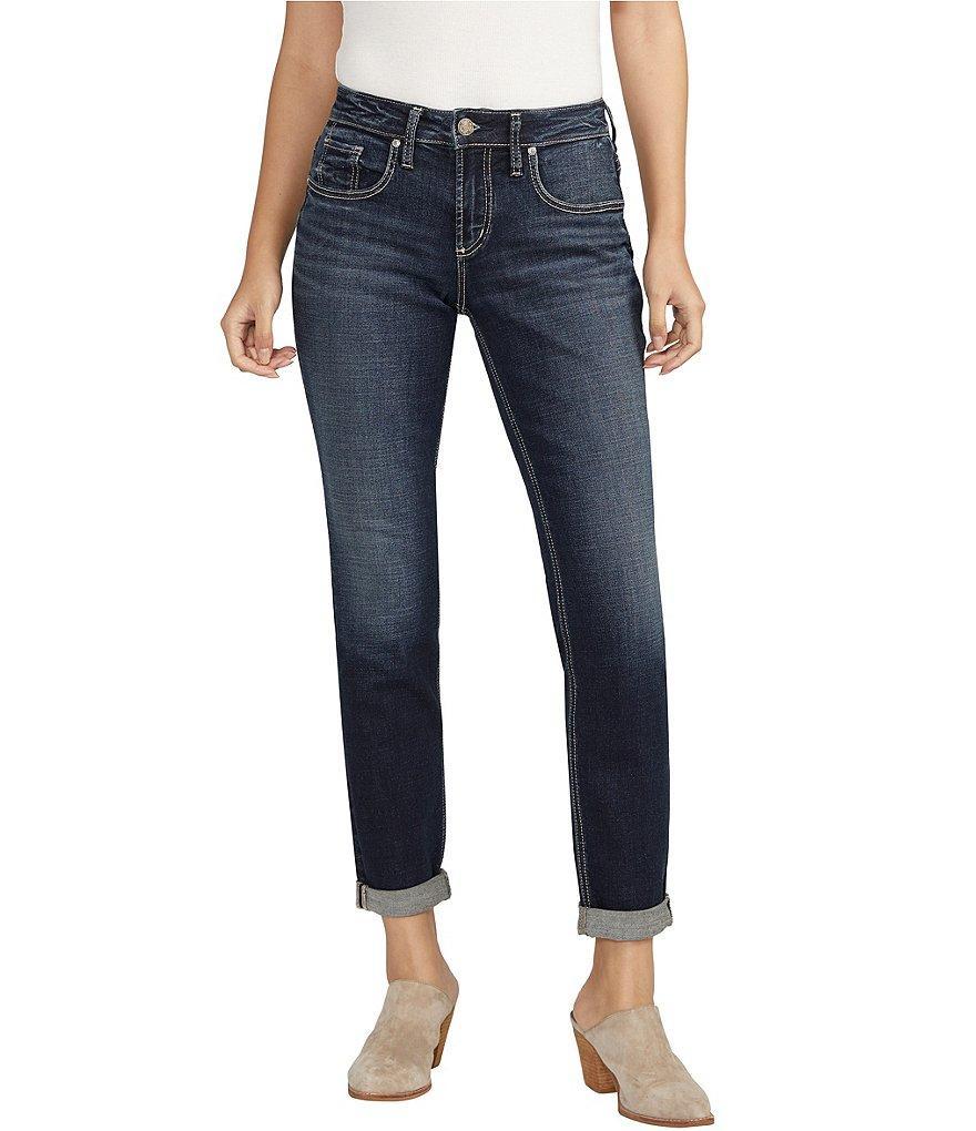 Silver Jeans Co. Mid Rise Boyfriend Slim Jeans Product Image