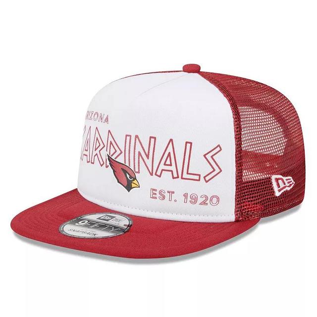 Mens New Era /Cardinal Arizona Cardinals Banger 9FIFTY Trucker Snapback Hat Product Image