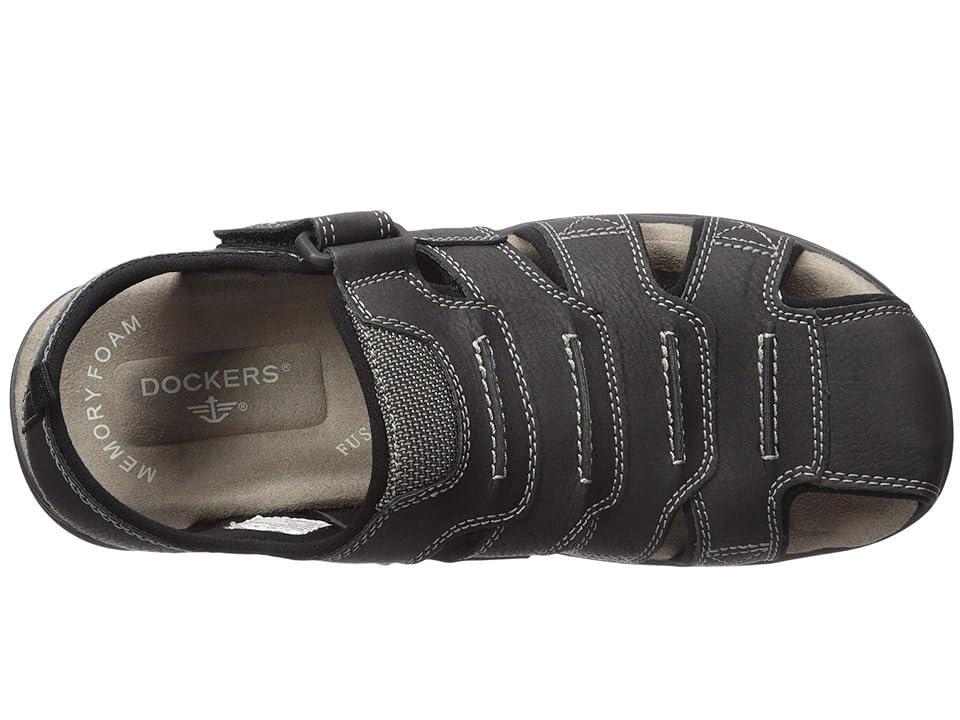 Dockers Searose Outdoor Mens Fisherman Sandals Black Product Image