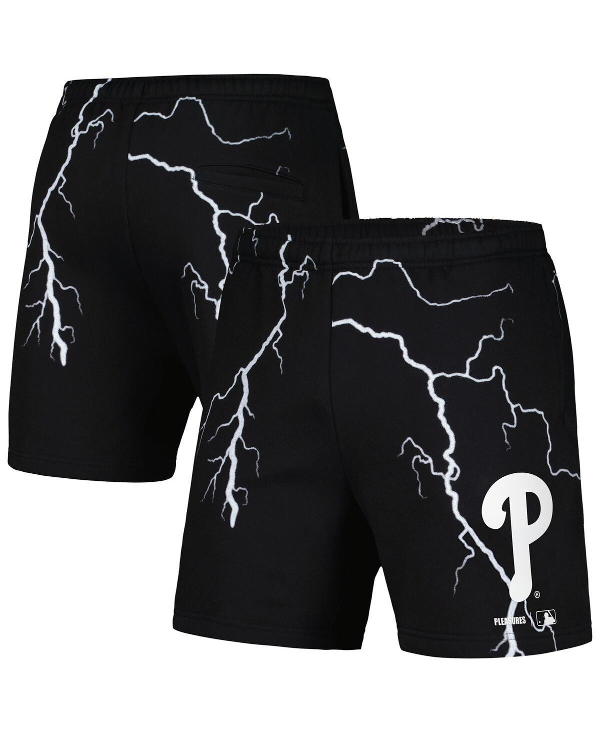 Mens Pleasures Black Philadelphia Phillies Lightning Shorts Product Image