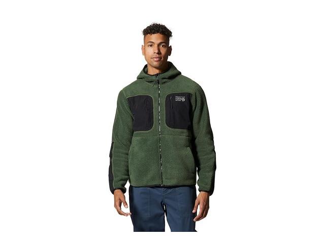 Mountain Hardwear Hicamp Fleece Hoodie (Surplus Green) Men's Clothing Product Image