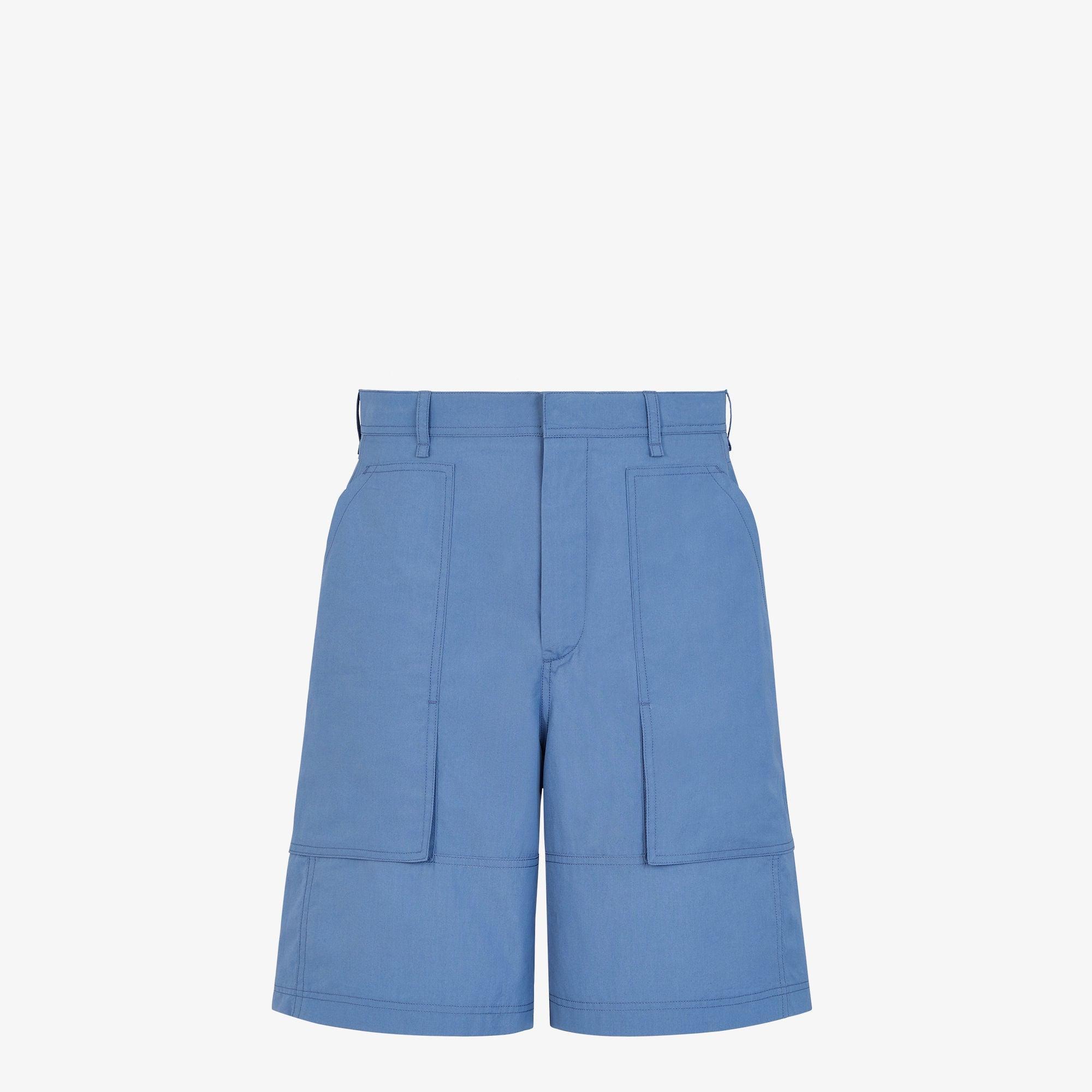 BermudasBlue poplin shorts Product Image