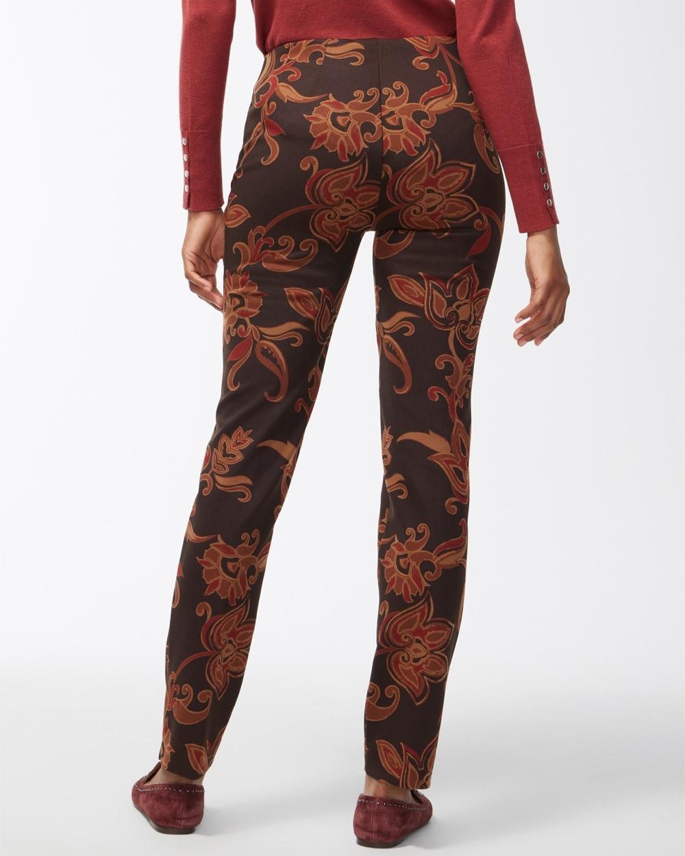 Juliet Ponte Floral Ankle Pants Product Image