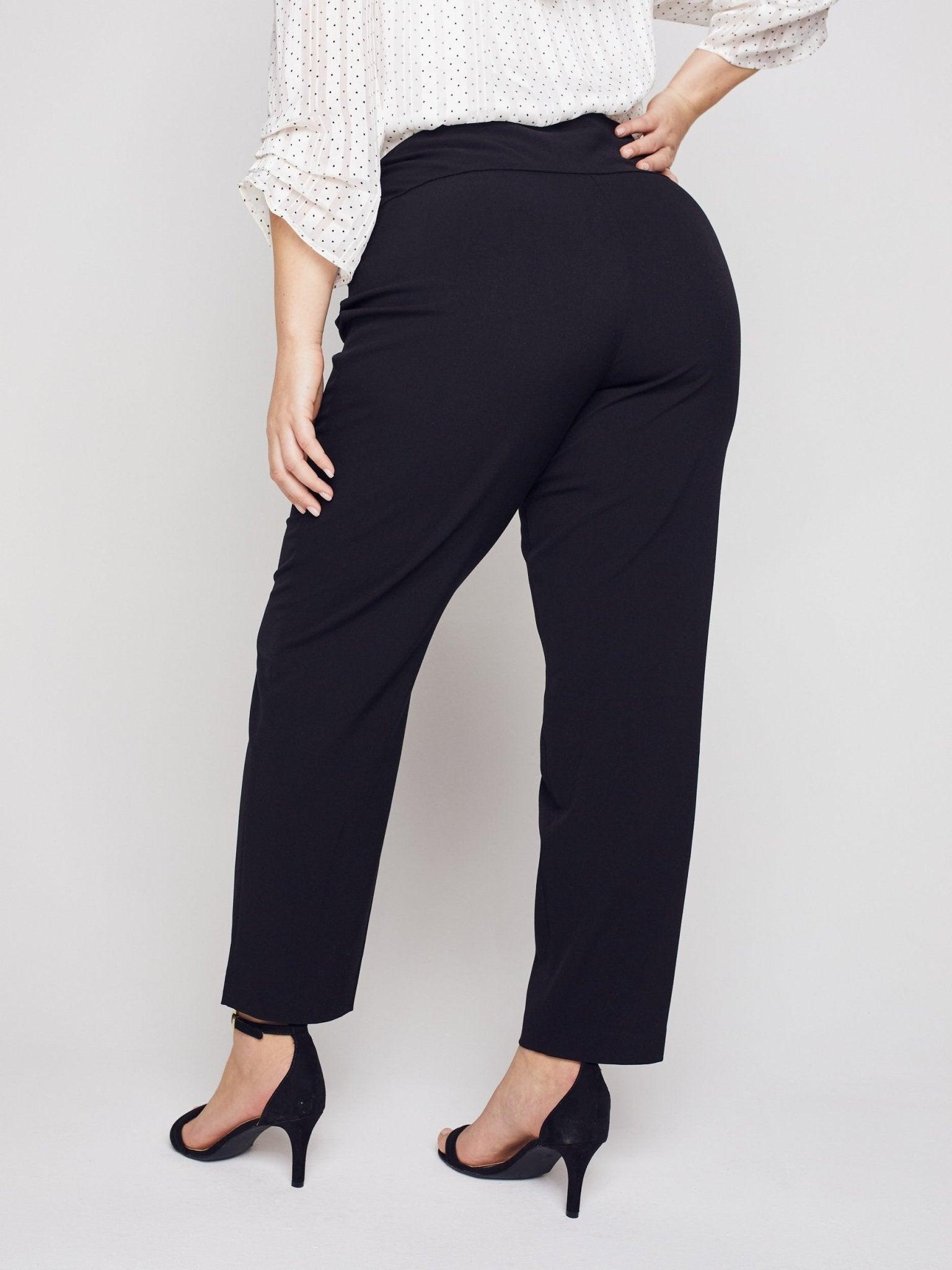 Roz & Ali Secret Agent Pants with Slim Leg & Wide Waistband - Plus Product Image