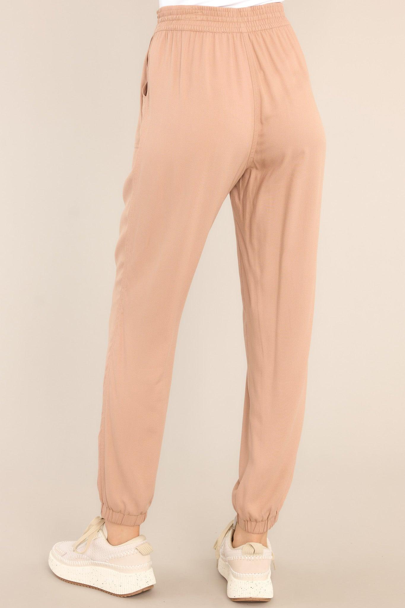 Stealth Stride Dusty Peach Jogger Pants Product Image