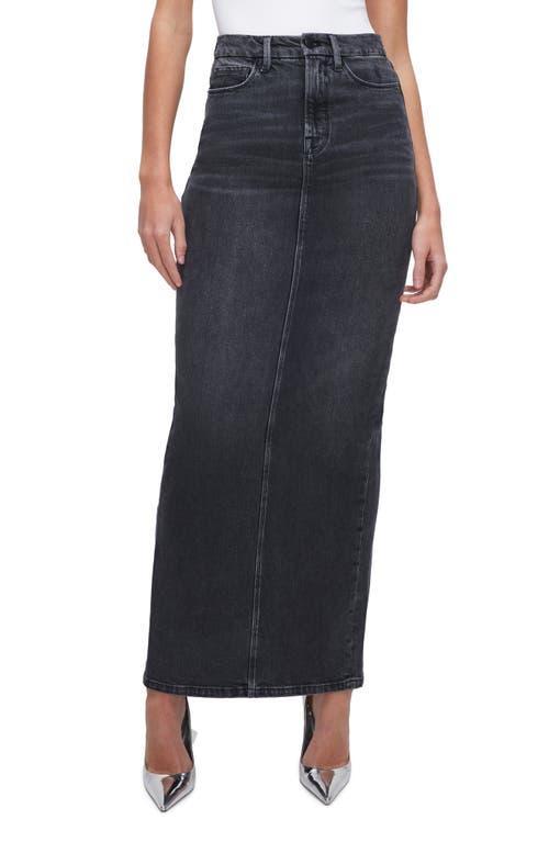 Good American Tube Denim Maxi Skirt product image