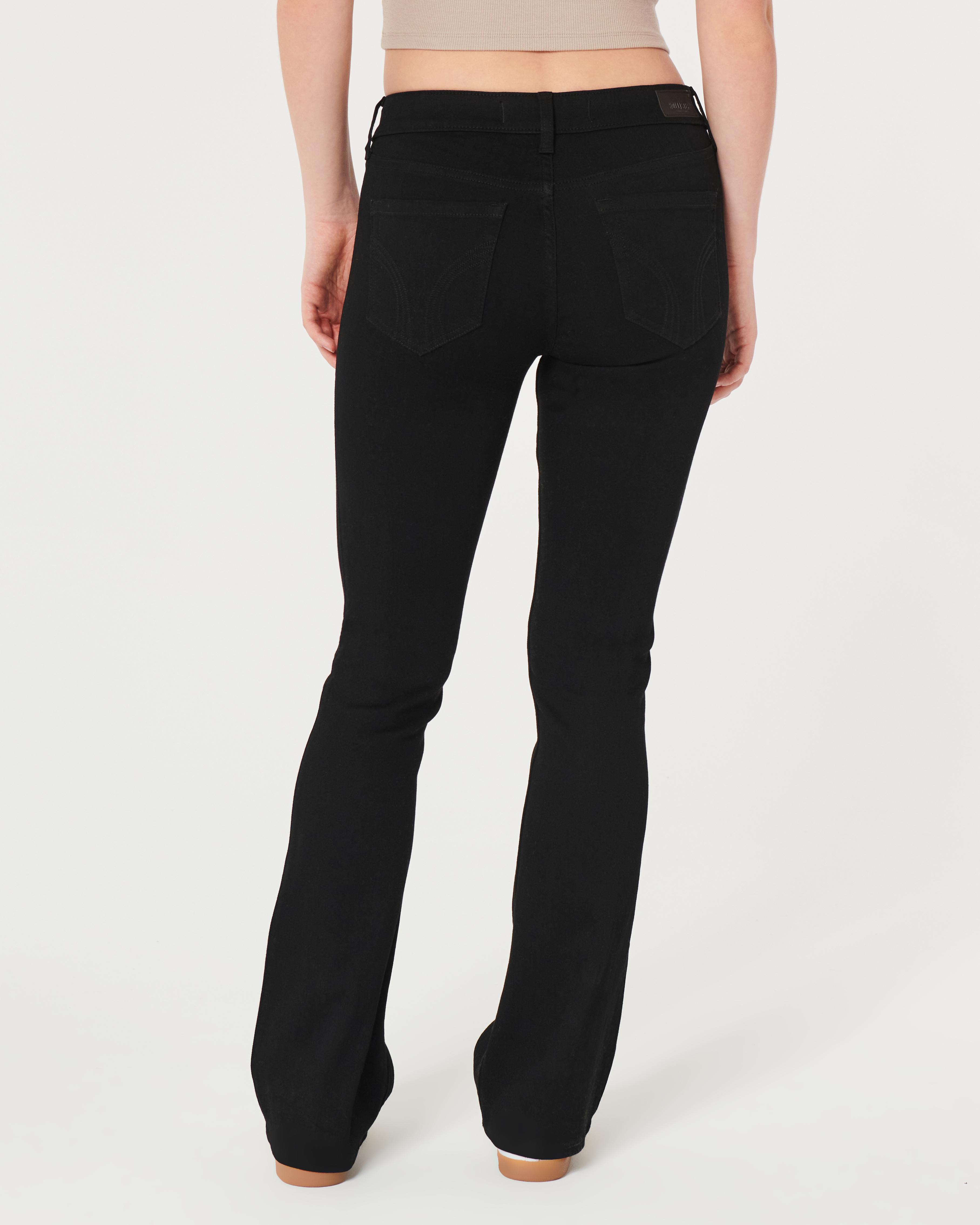 Mid-Rise Black Boot Jeans Product Image