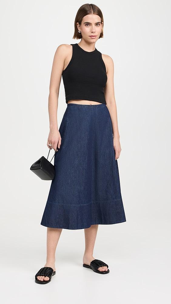 Tibi Summer Denim Circle Skirt | Shopbop Product Image