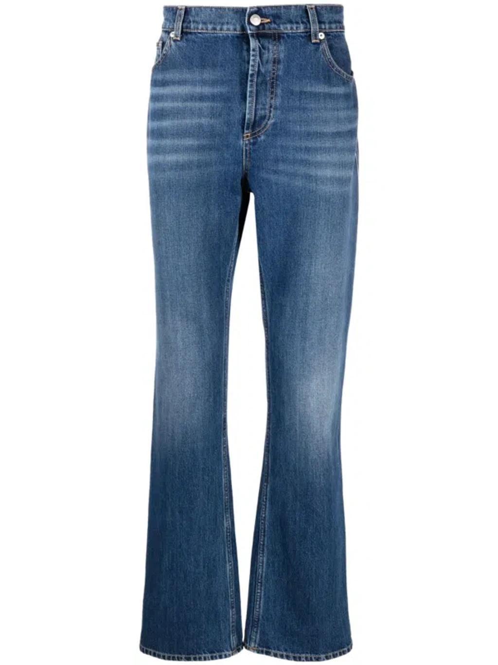 Mid-rise Bootcut Jeans In Blue product image