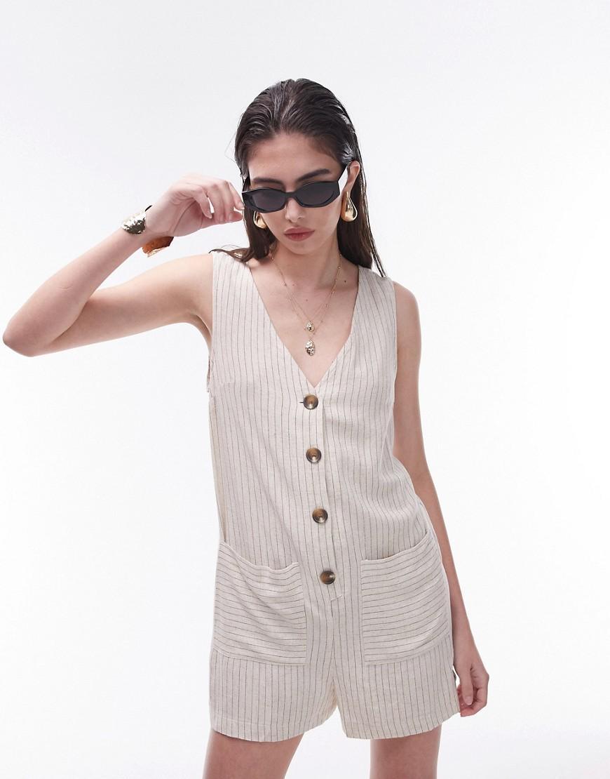 Topshop button down romper Product Image