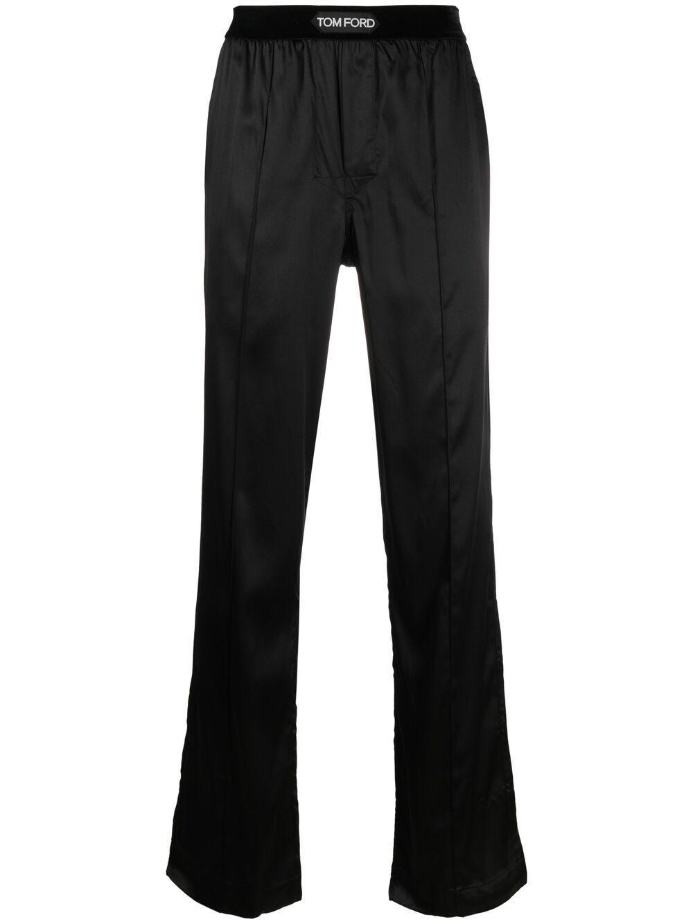 Logo Patch Pull-on Trousers In Black Product Image