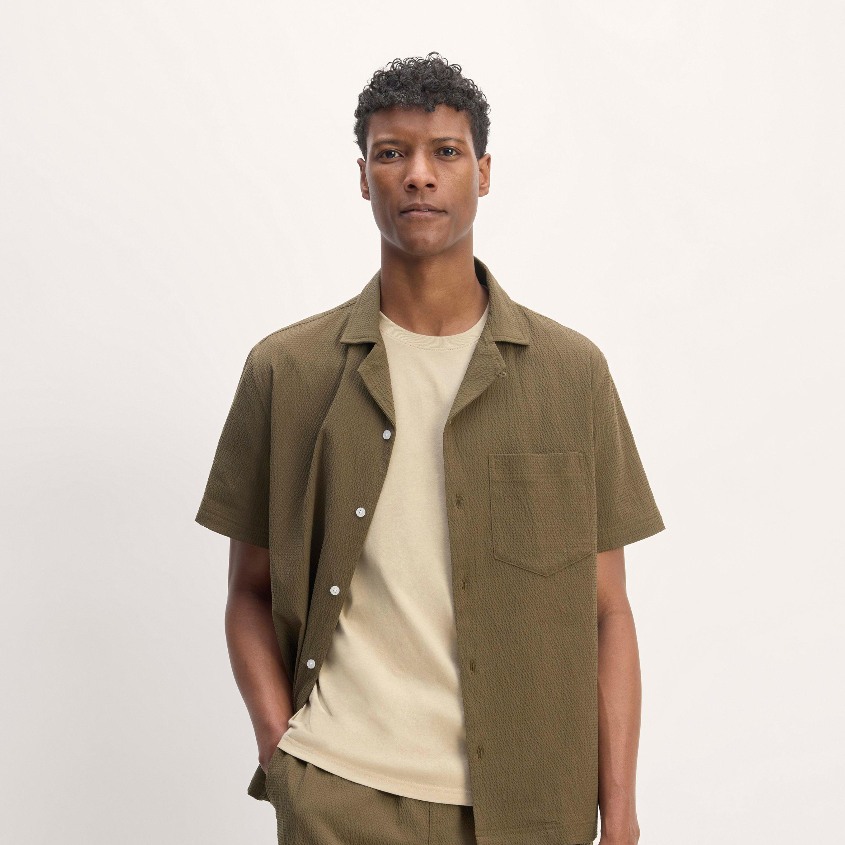 Mens Seersucker Short-Sleeve Shirt by Everlane Product Image