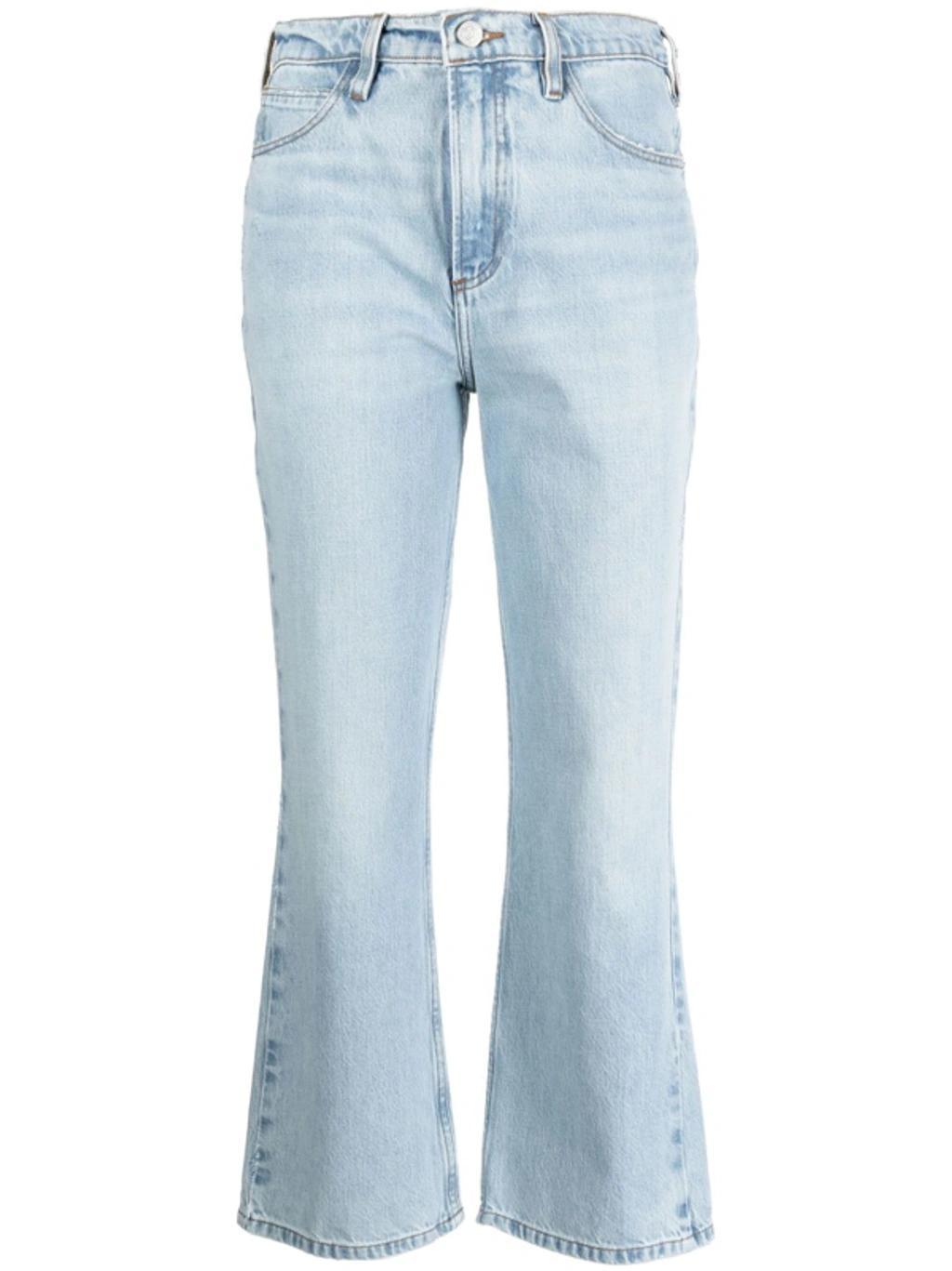 Le High Flared Jeans In Blue Product Image