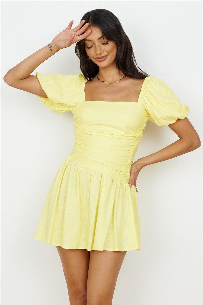 Time Again Dress Yellow Product Image