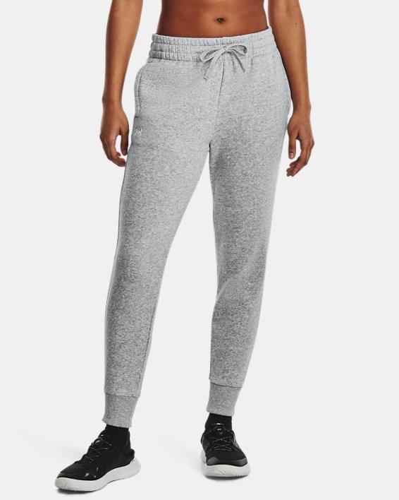 Womens Under Armour Rival Fleece Joggers Grey Product Image