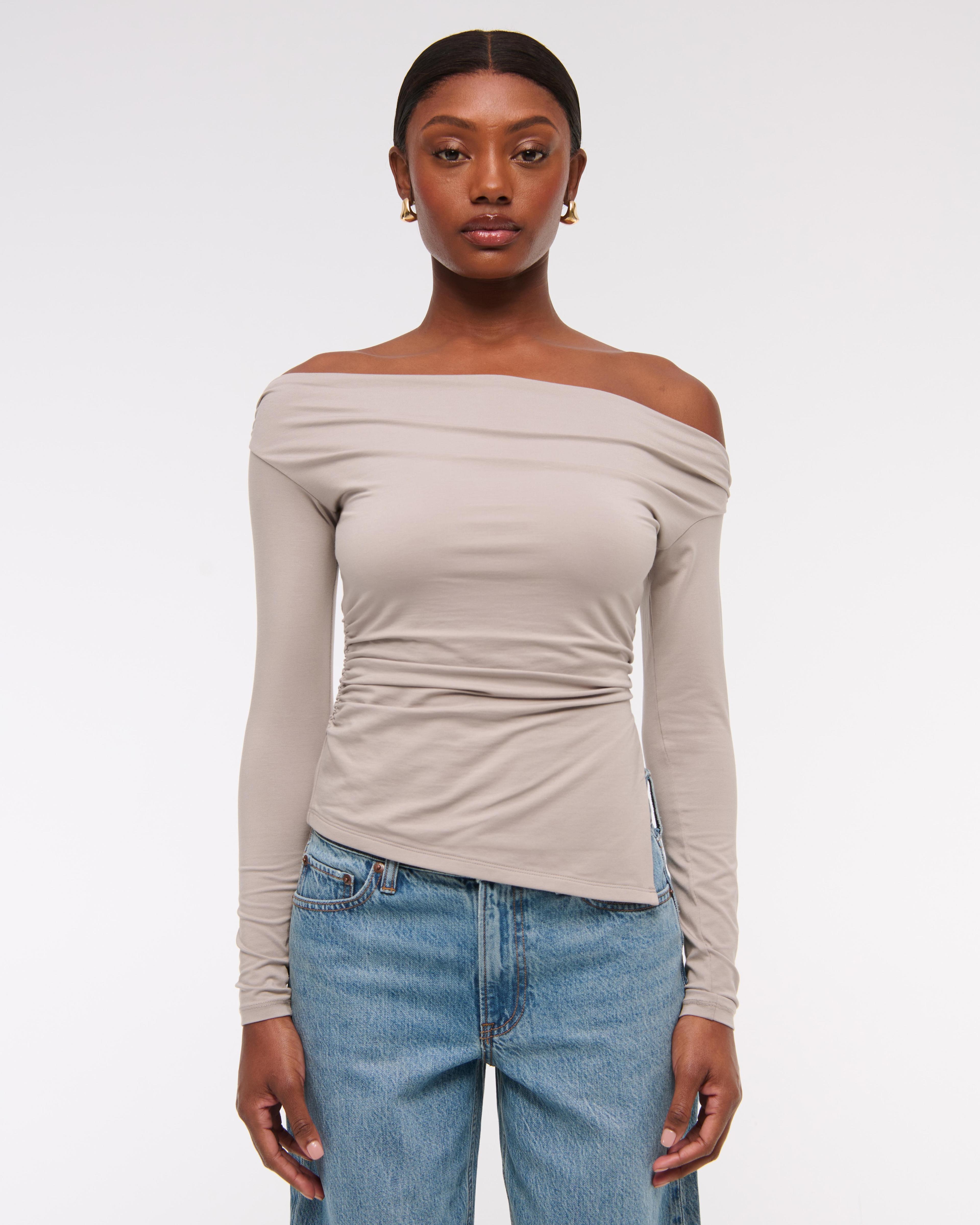 Off-The-Shoulder Draped Top Product Image