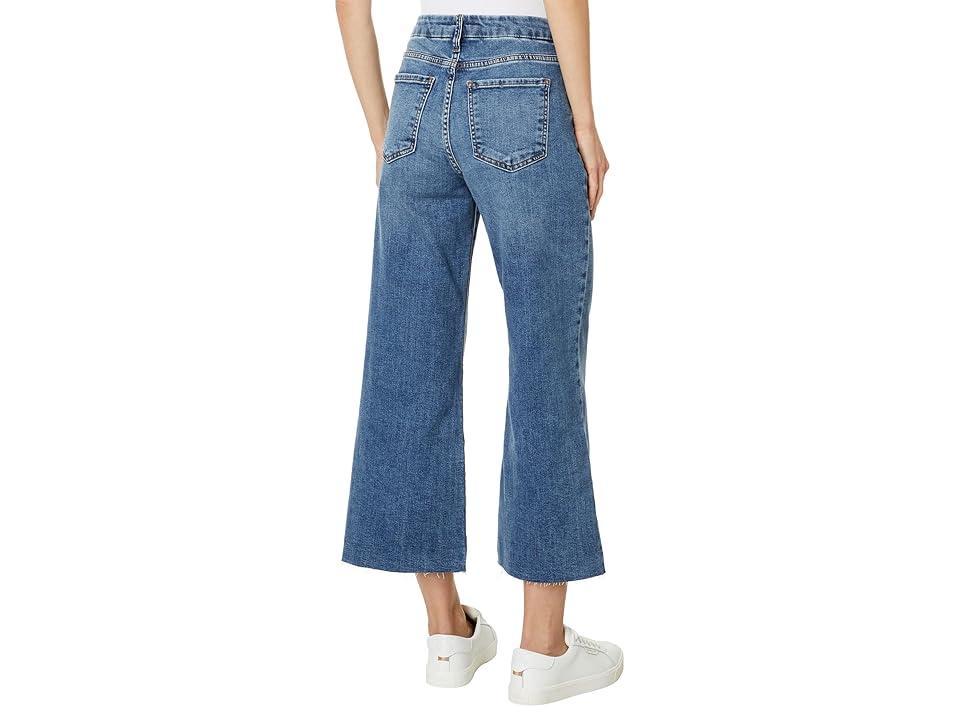 KUT from the Kloth Petite Meg High Rise Fab Ab Wide Leg Raw Hem Hem (Gripping) Women's Jeans Product Image