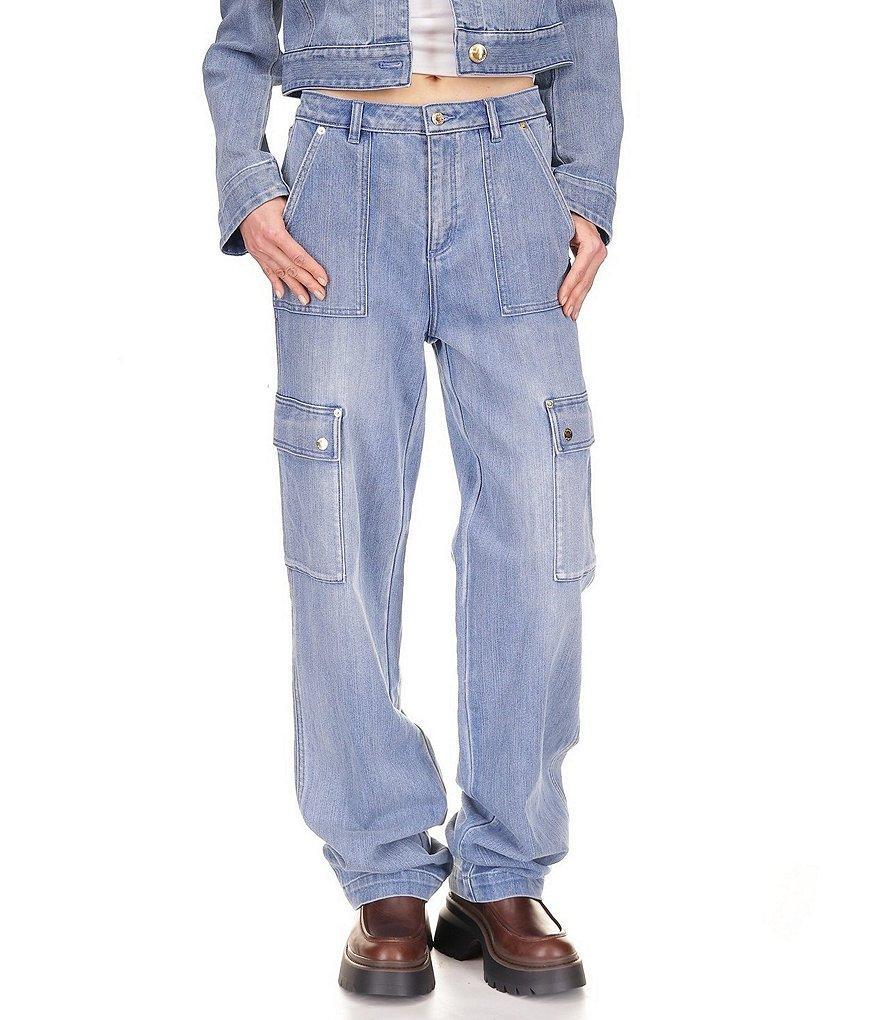 Michael Kors Cargo Stretch Denim Jeans Product Image