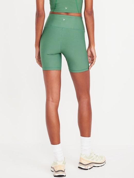 High-Waisted PowerSoft Biker Shorts -- 6-inch inseam Product Image