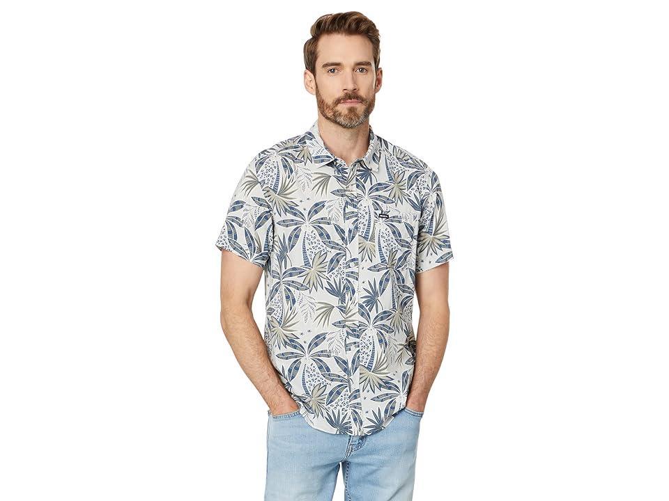 RVCA Anytime Short Sleeve Woven (Metal) Men's Clothing Product Image