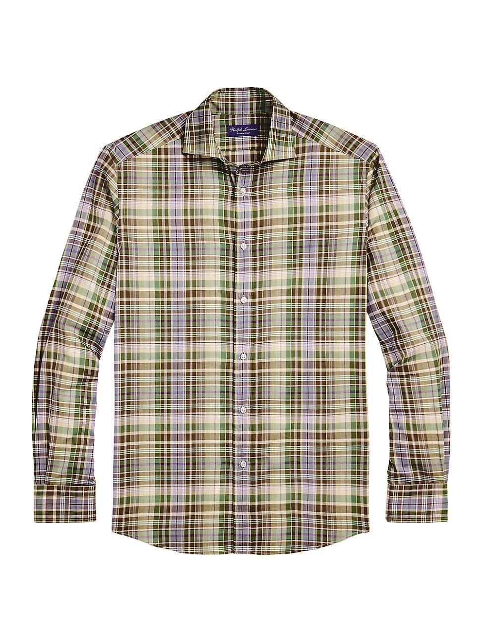 Mens Plaid Twill Shirt Product Image