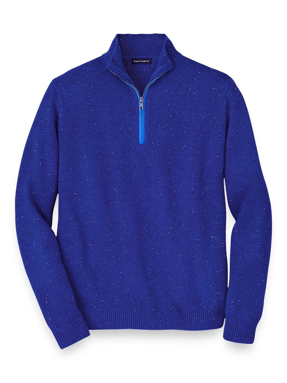 Donegal Zip Mock Neck Sweater Product Image