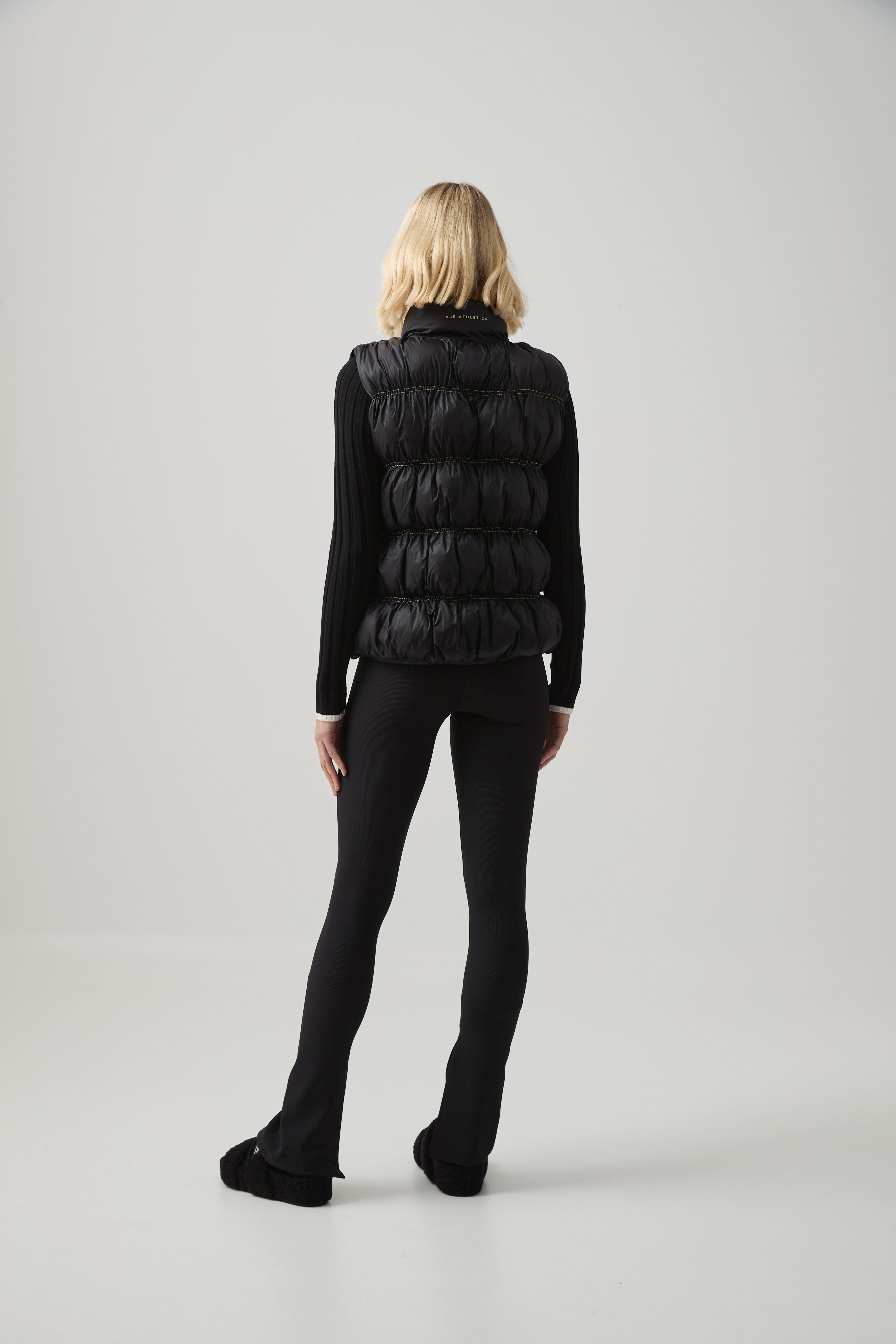 Ruched Puffer Vest 722 Product Image