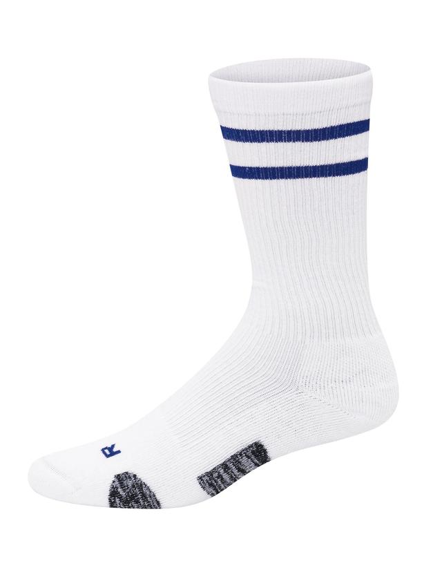 Hanes X-Temp Mens Compression Crew Socks, 3-Pairs White 6-12 Product Image