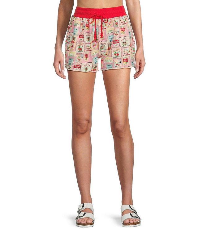 Ivory Ella Farmers Market Mid Rise Printed Shorts Product Image