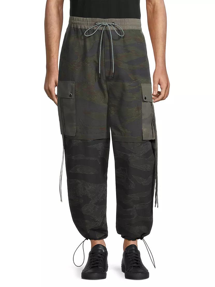 Camouflage Oversized Parachute Pants Product Image