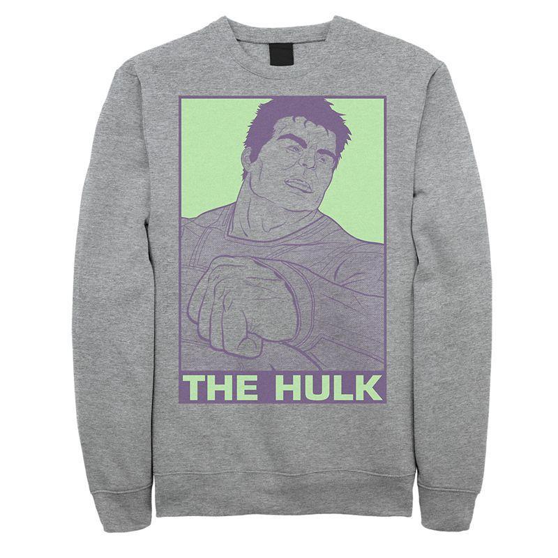 Mens Marvel Avengers Endgame Pop Art Hulk Sweatshirt Med Grey Product Image