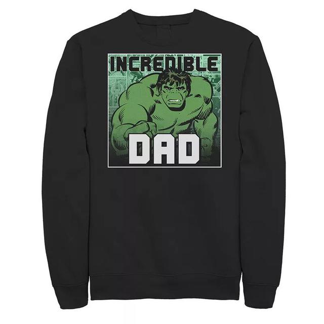 Big & Tall Marvel Hulk Fathers Day Incredible Dad Sweatshirt, Mens Product Image