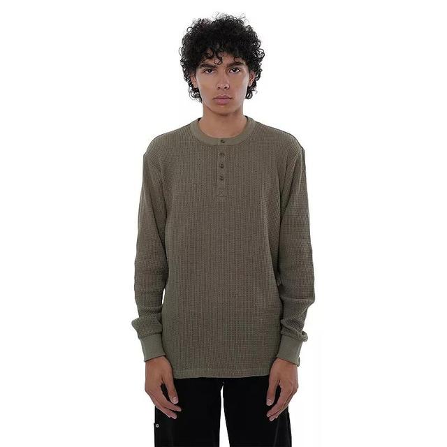 Mens WeSC Thermal Half Moon Henley Shirt Product Image