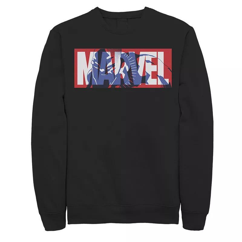 Mens Marvel Classic Logo Black Panther Fill Sweatshirt Product Image